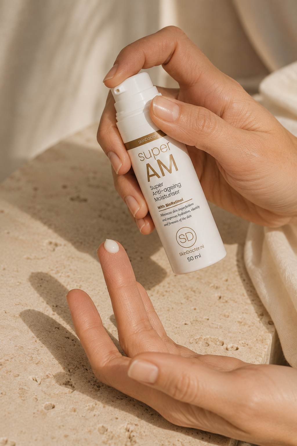 SuperAM pomp moisturizer creme